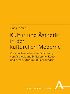 cover image of Kultur und Ästhetik in der kulturellen Moderne